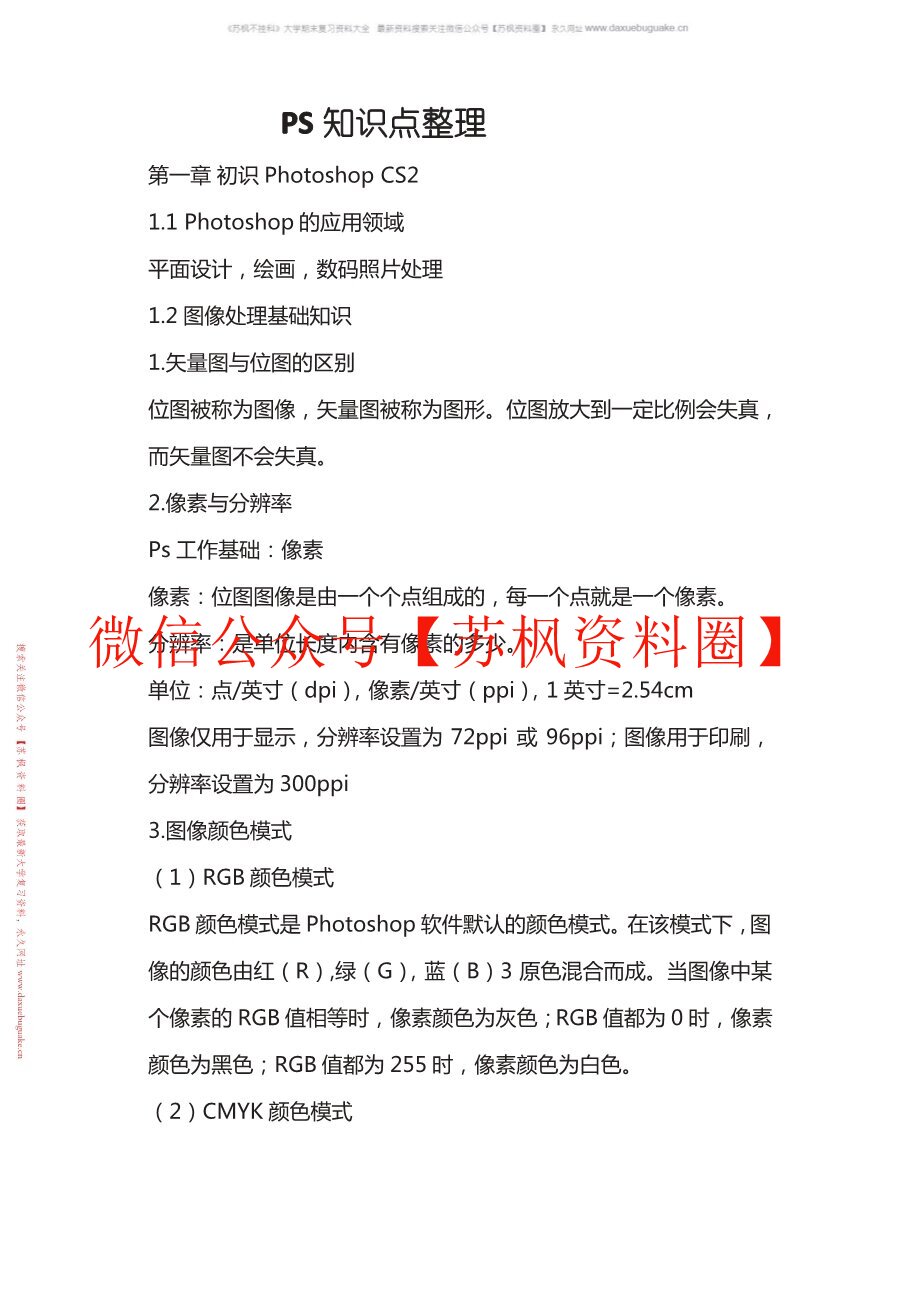 Photoshop图像处理